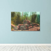 Toile Vue de Lumberjacks, Scène de journalisationSterlin (Insitu (Plancher de Bois))