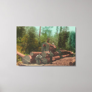 Toile Vue de Lumberjacks, Scène de journalisationSterlin