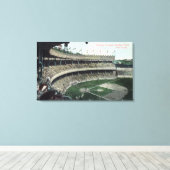 Toile Vue de l'Upper Bleacher sur le terrain de baseball (Insitu (Plancher de Bois))