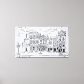 Toile Vue de M Street à Georgetown, Washington DC. (Recto)