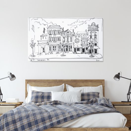 Toile Vue de M Street à Georgetown, Washington DC. (Insitu(Chambre))