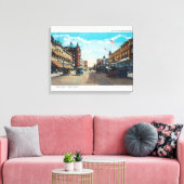 Toile Vue de Main Street avec Ford Model-T (Insitu(Salon))
