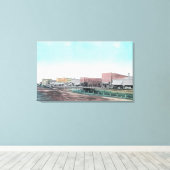 Toile Vue de Main StreetBlackfoot, ID (Insitu (Plancher de Bois))