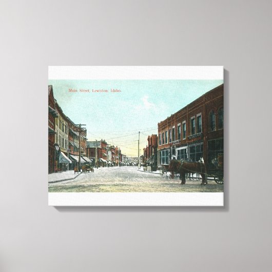 Toile Vue de Main StreetLewiston, ID (Recto)