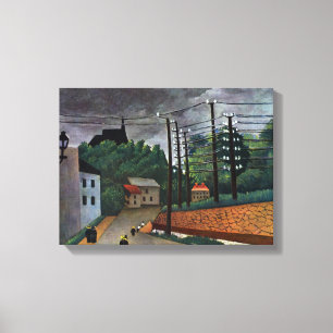 Toile Vue de Malakoff par Henri Rousseau, Art Vintage