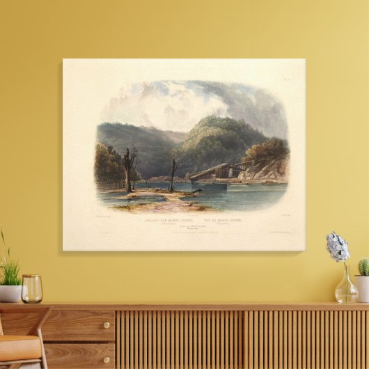 Toile Vue de Mauch-Chunk Pennsylvanie par Karl Bodmer (Insitu(Salon))