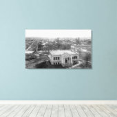 Toile Vue de Medford, Oregon et de la bibliothèque (Insitu (Plancher de Bois))
