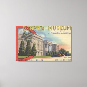 Toile Vue de musée de Denver d'histoire naturelle