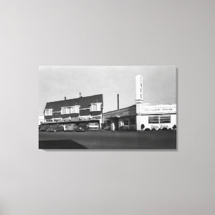 Toile Vue de Newport, Orégon de photographie de Caf� 