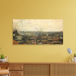Toile Vue de Paris depuis Montmartre par Vincent van Gog