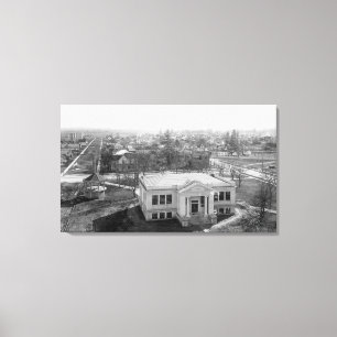 Toile Vue de photographie de Medford, de l'Orégon et de