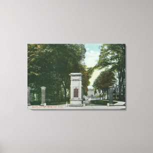Toile Vue de porte de mémorial d'université des