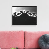 Toile Vue de porte noire (Insitu(Salon))