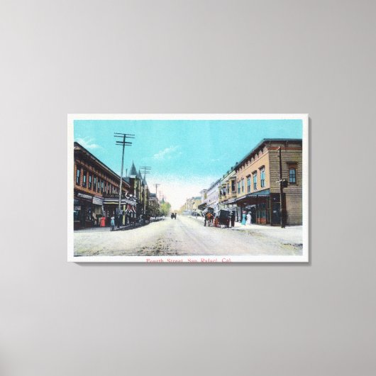 Toile Vue de quatrième rue San Rafael, CA (Recto)