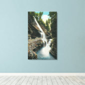 Toile Vue de Rainbow Falls (Insitu (Plancher de Bois))