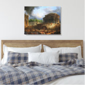 Toile Vue de Ripetta par Hubert Robert (Insitu(Chambre))