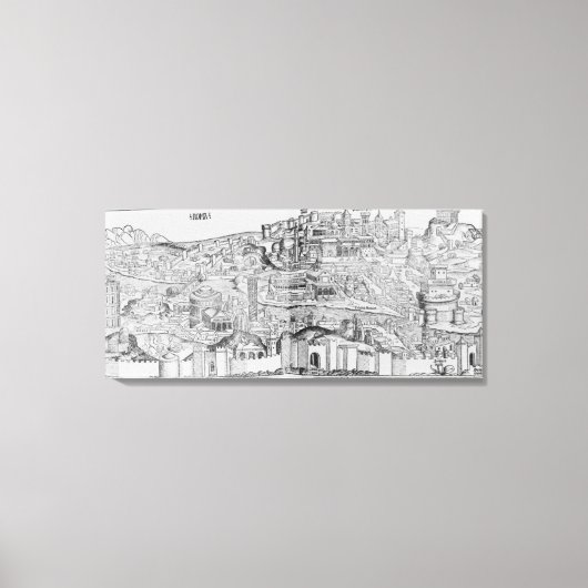 Toile Vue de Rome, 1493 (Recto)