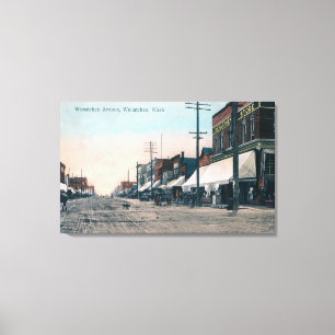 Toile Vue de rue d'avenue de Wenatchee