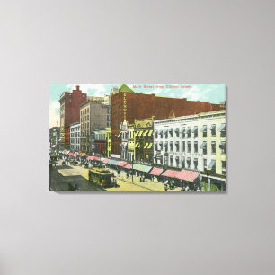 Toile Vue de rue de Clinton de rue principale