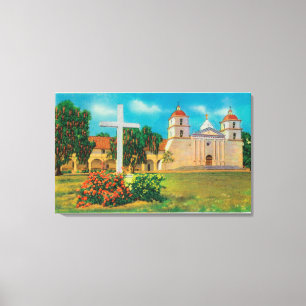 Toile Vue de Santa Barbara de mission