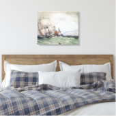 Toile Vue de Scarborough, avec un Brig Collier (Insitu(Chambre))