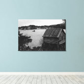 Toile Vue de Seldovia, Alaska depuis l'eau (Insitu (Plancher de Bois))