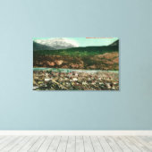 Toile Vue de Skagway, AlaskaSkagway, AK (Insitu (Plancher de Bois))
