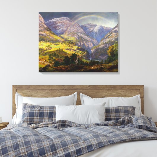 Toile Vue de Stalheim en Norvège (Johan Christian Dahl) (Insitu(Chambre))