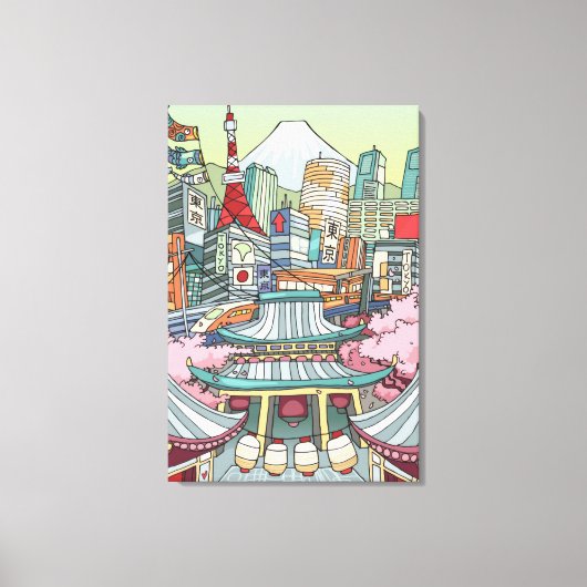 Toile Vue de Tokyo (Recto)