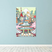 Toile Vue de Tokyo (Insitu (Plancher de Bois))