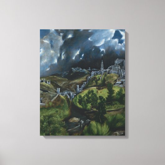 Toile Vue de Tolède par El Greco (Recto)