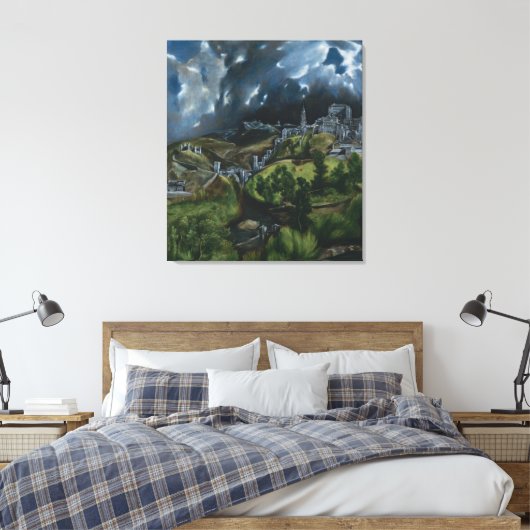 Toile Vue de Tolède par El Greco (Insitu(Chambre))