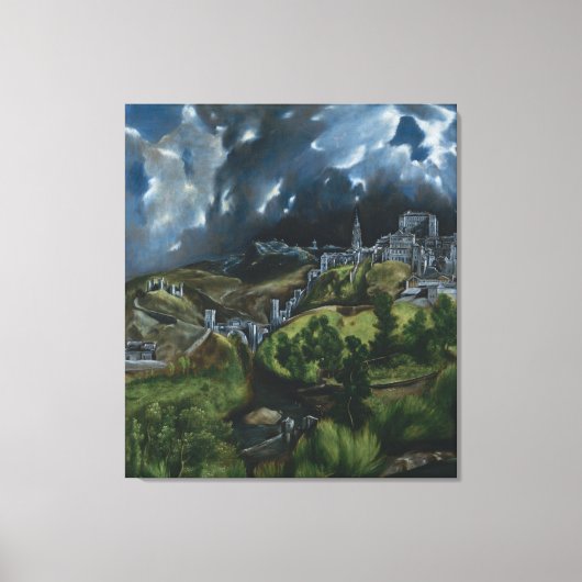 Toile Vue de Tolède par El Greco (Recto)