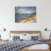 Toile Vue de Van Gogh de rivière avec des bateaux (Insitu(Chambre))