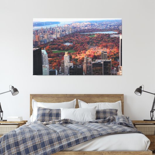 Toile Vue d'en haut : Automne à Central Park 01 (Insitu(Chambre))