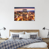 Toile Vue d'ensemble de Boston la nuit (Insitu(Chambre))
