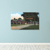 Toile Vue d'entrée du parc touristique (Insitu (Plancher de Bois))