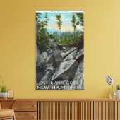 Toile Vue d'entrée d'une gorge glaciaire antique (Insitu(Salon))