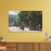 Toile Vue d'entrée sur la ruelle ombragée, chariot à che (Insitu(Salon))