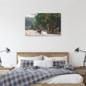 Toile Vue d'entrée sur la ruelle ombragée, chariot à che (Insitu(Chambre))