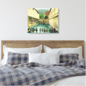 Toile Vue des baigneurs dans les bains (Insitu(Chambre))