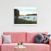 Toile Vue des bateaux à Narrows (Insitu(Salon))