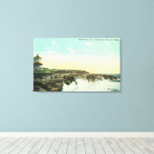 Toile Vue des brasseurs à Vue de l'EauSanta Cruz, CA (Insitu (Plancher de Bois))