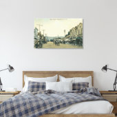 Toile Vue des chariots à cheval sur Castro Street (Insitu(Chambre))
