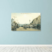 Toile Vue des chariots à cheval sur Castro Street (Insitu (Plancher de Bois))