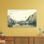 Toile Vue des chariots à cheval sur Castro Street (Insitu(Salon))