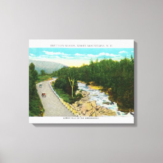 Toile Vue des chutes d'Ammonoosuc (Recto)