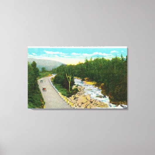 Toile Vue des chutes d'Ammonoosuc (Recto)