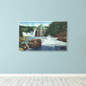 Toile Vue des chutes Rainbow et Horseshoe (Insitu (Plancher de Bois))