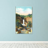 Toile Vue des chutes Taughannock # 2 (Insitu (Plancher de Bois))